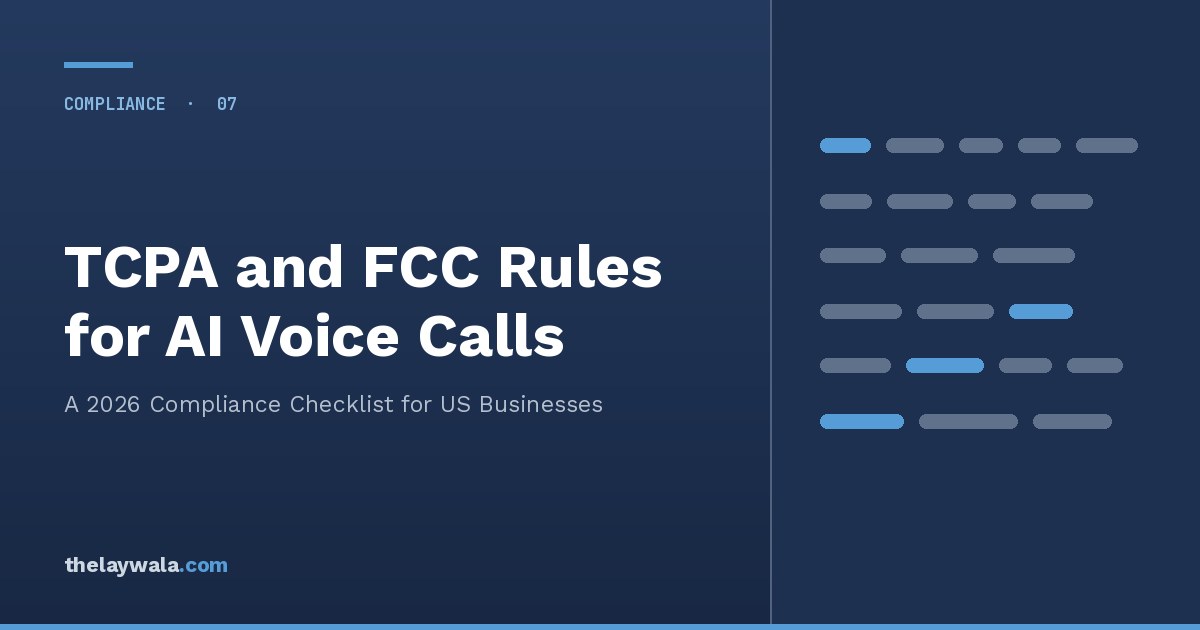 TCPA and FCC Rules for AI Voice Calls: Compliance Checklist 2026